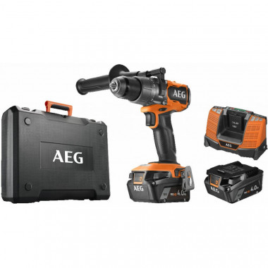 Ударная бесщеточная аккумуляторная дрель-шуруповерт AEG BSB18C3BL-402C 4935478938