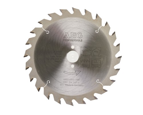 Диск пильный по дереву (165x20 мм, 24Z) AEG 4932430311