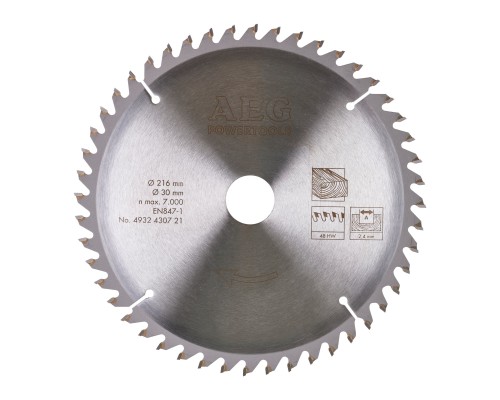 Диск пильный по дереву (254x30 мм, 48Z) AEG 4932430471