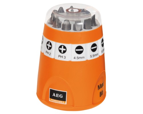 Набор Maxi-Bit (10 предметов, 25 мм, Sl/Ph/Pz) AEG 4932399493