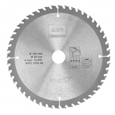 Диск пильный (160х20х2,2 мм, Z48) AEG 4932352868