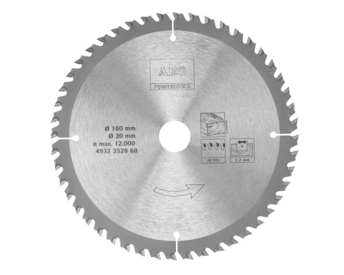 Диск пильный (160х20х2,2 мм, Z48) AEG 4932352868
