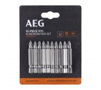 Биты 10 шт. РZ1x50 мм AEG ASDPZ15010 4932479512