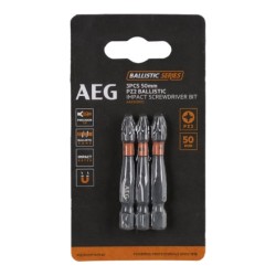 Биты ударные 3 шт. PZ2х50 мм AEG AAK503PZ2 4932479184