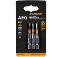 Биты ударные 3 шт. HEx3х50 мм AEG AAK503H3 4932479191