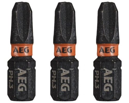 Биты ударные 3 шт. PZ3х25 мм AEG AAK253PZ3 4932479172