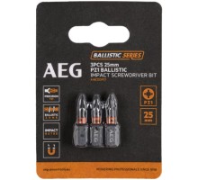 Биты ударные 3 шт. PZ1х25 мм AEG AAK253PZ1 4932479170