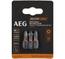 Биты ударные 3 шт. PH1х25 мм AEG AAK253PH1 4932479167