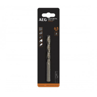 Сверло HSS-G 1 шт. 6.5 мм AEG AAKHSSG065 4932479313