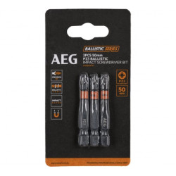Биты ударные 3 шт. PZ3х50 мм AEG AAK503PZ3 4932479185