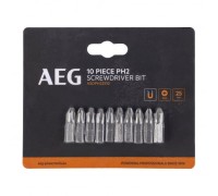 Биты 10 шт. РН2x25 мм AEG ASDPH22510 4932479511