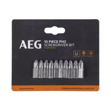 Биты 10 шт. РН2x25 мм AEG ASDPH22510 4932479511