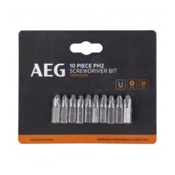 Биты 10 шт. РН2x25 мм AEG ASDPH22510 4932479511