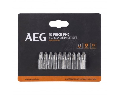 Биты 10 шт. РН2x25 мм AEG ASDPH22510 4932479511