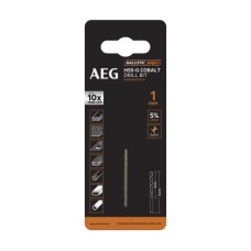 Сверло с кобальтом 1 шт. 1.0х34 мм AEG AAKHSSCBT1-0 4932479321
