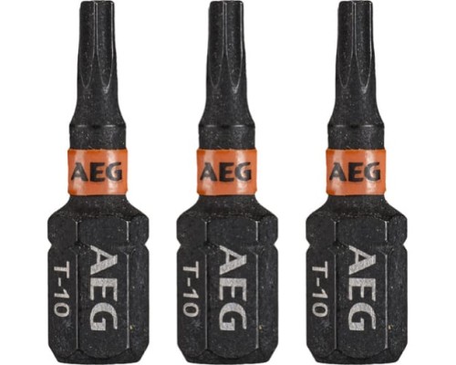 Биты ударные 3 шт. Tx10х25 мм AEG AAK253Tx10 4932479173