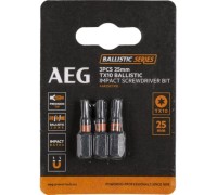 Биты ударные 3 шт. Tx10х25 мм AEG AAK253Tx10 4932479173