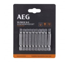 Биты 10 шт. SL5x50 мм AEG AAK5010Tx40 4932479529