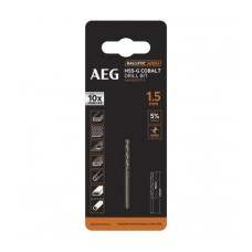 Сверло с кобальтом 1 шт. 1.5х40 мм AEG AAKHSSCBT1-5 4932479322 Сверло с кобальтом 1 шт. 1.5х40 мм AEG AAKHSSCBT1-5 4932479322