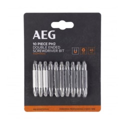 Биты двухсторонние 10 шт. РН2x45 мм AEG ASDPH24510 4932479515