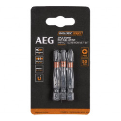 Биты ударные 3 шт. PH3х50 мм AEG AAK503PH3 4932479182
