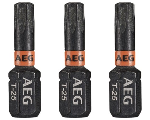 Биты ударные 3 шт. Tx25х25 мм AEG AAK253Tx25 4932479175