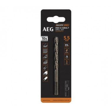 Сверло с кобальтом 5.5х93 мм AEG AAKHSSCBT5-5 4932479333