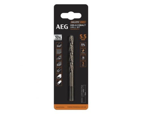 Сверло с кобальтом 5.5х93 мм AEG AAKHSSCBT5-5 4932479333