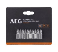 Биты 10 шт. РZ2x25 мм AEG ASDPZ22510 4932479522