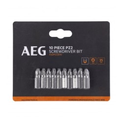 Биты 10 шт. РZ2x25 мм AEG ASDPZ22510 4932479522