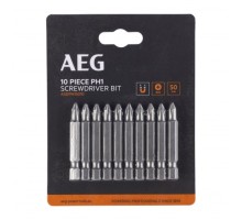 Биты 10 шт. РН1x50 мм AEG ASDPH15010 4932479513