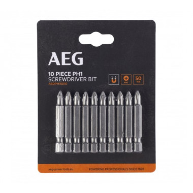Биты 10 шт. РН1x50 мм AEG ASDPH15010 4932479513