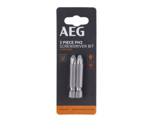 Биты 2 шт. РН2x50 мм AEG ASDPH2502 4932479505