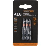 Биты ударные 3 шт. PZ1х50 мм AEG AAK503PZ1493 2479183