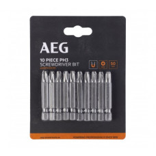 Биты 10 шт. РН3x50 мм AEG ASDPH35010 4932479514