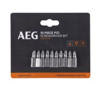 Биты 10 шт. РZ1x25 мм AEG ASDPZ12510 4932479523