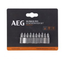 Биты 10 шт. РZ1x25 мм AEG ASDPZ12510 4932479523