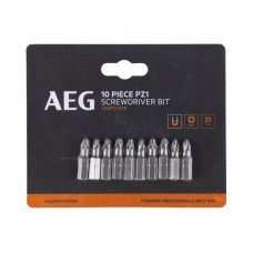 Биты 10 шт. РZ1x25 мм AEG ASDPZ12510 4932479523