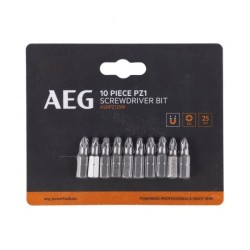 Биты 10 шт. РZ1x25 мм AEG ASDPZ12510 4932479523